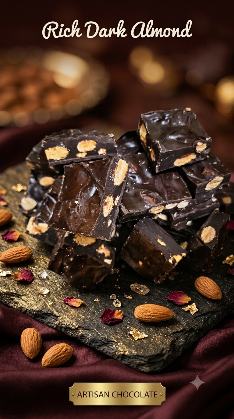 Dark almonds chocolate