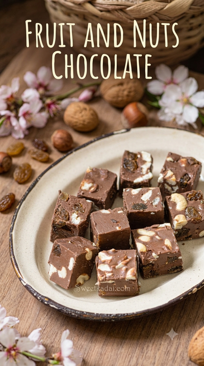 Fruit and nuts chocolate